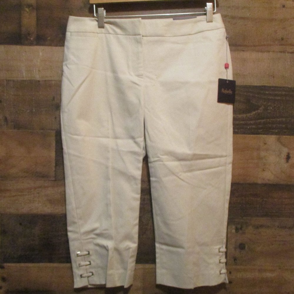 RAFAELLA WOMEN'S Stone Pattern Capri Size 6P NWT